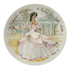 Vintage Limoges Les Femmes Du Siecle by d'arceau Art Plate